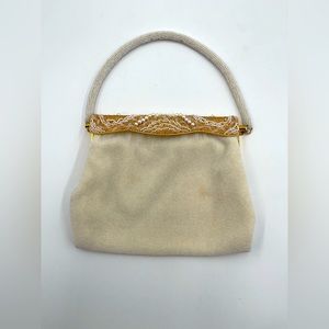 MADE IN FRANCE VINTAGE - Exquisite Handmade Evening Bag (1950s?) Rare